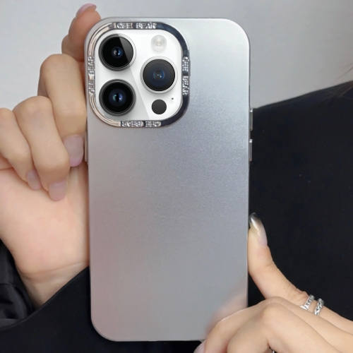 

For iPhone 12 Pro Electroplated TPU + Acrylic IMD Phone Case(Silver)
