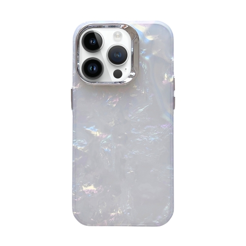 

For iPhone 13 Pro Gradient Shell Texture TPU + Acrylic IMD Phone Case(Silver)