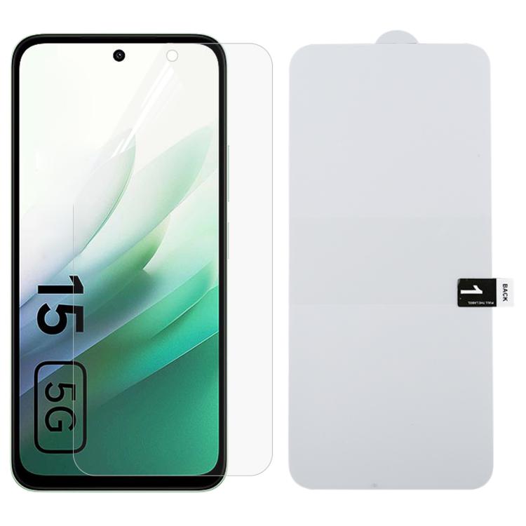 

For Redmi 15 5G 169.5mm Full Screen Protector Explosion-proof Hydrogel Film