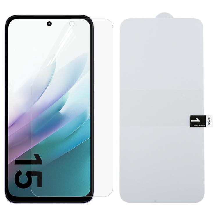 

For Redmi 15 4G 171.2mm Full Screen Protector Explosion-proof Hydrogel Film