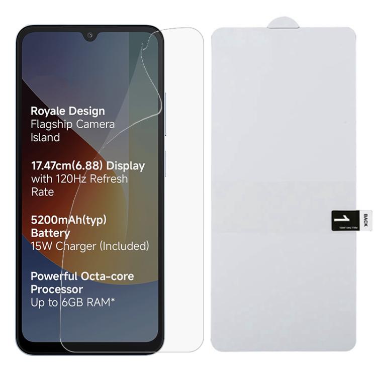 For Redmi A7 4G 171.8mm Full Screen Protector Explosion-proof Hydrogel Film