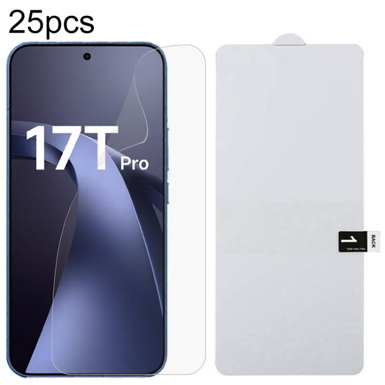 

For Xiaomi 17T Pro 5G 25pcs Full Screen Protector Explosion-proof Hydrogel Film