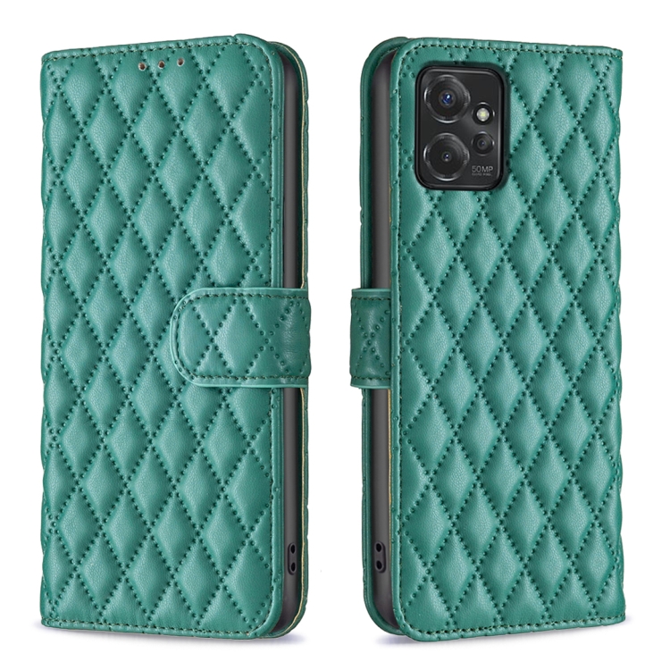 For Motorola Moto G Power 5G 2024 Diamond Lattice Wallet Flip