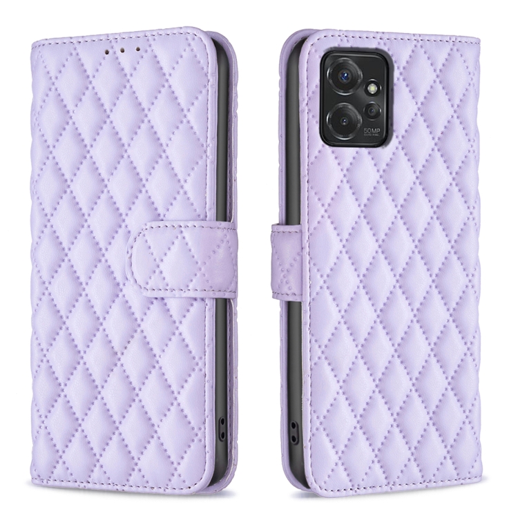 For Motorola Moto G Power 5G 2024 Diamond Lattice Wallet Flip