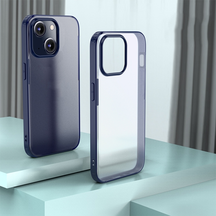 

For iPhone 15 Plus Armor Frosted Phone Case(Blue)