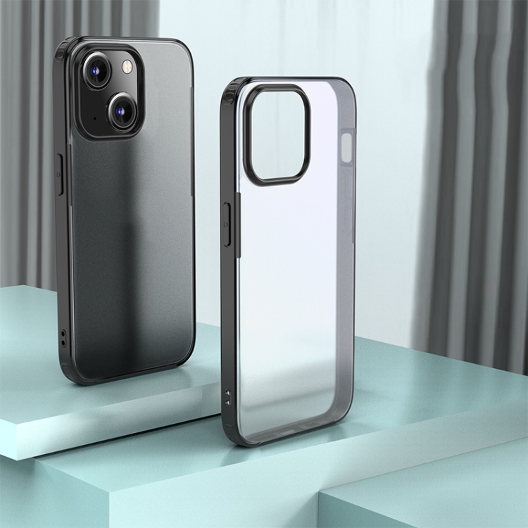 

For iPhone 15 Armor Frosted Phone Case(Black)
