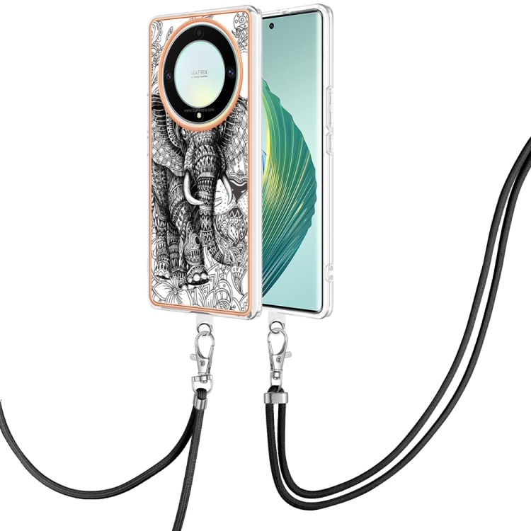 Topme Custodia in Pelle per HONOR Magic7 Lite 5G / HONOR X9c (6.78 Inches), [ Cover per Telefono in Stile Gatto e Albero] - Viola chiaro