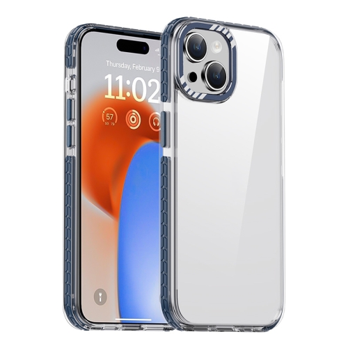 

For iPhone 15 iPAKY MT Series Transparent PC+TPU Phone Case(Blue)