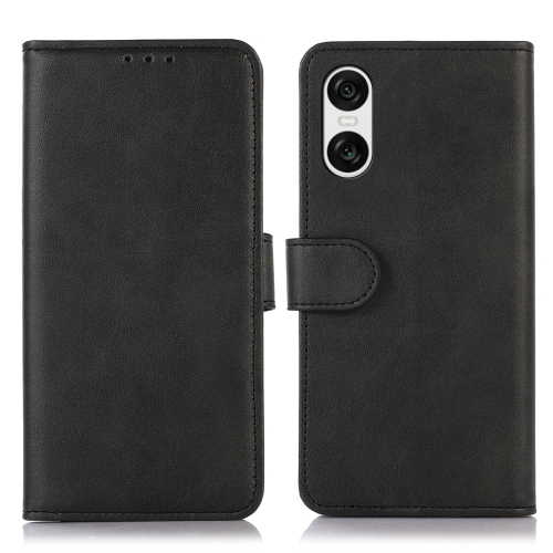 

For Sony Xperia 10 VI Cow Texture Leather Phone Case(Black)