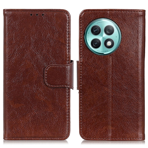 

For OnePlus Ace 2 Pro Nappa Texture Flip Leather Phone Case(Brown)