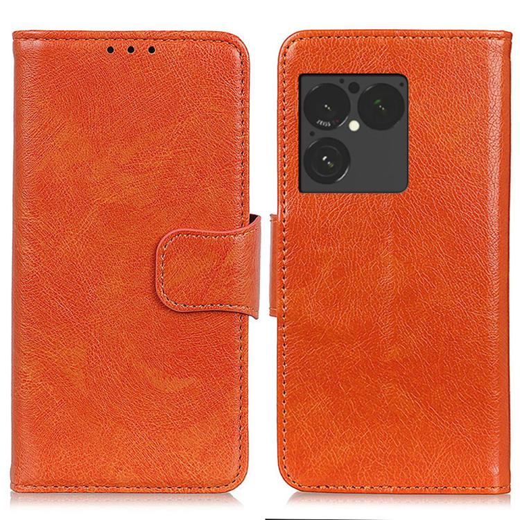 

For Sony Xperia 1 VIII Nappa Texture Flip Leather Phone Case(Orange)