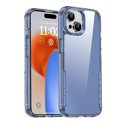 

For iPhone 15 Plus iPAKY YG Series Transparent PC+TPU Phone Case(Transparent Blue)