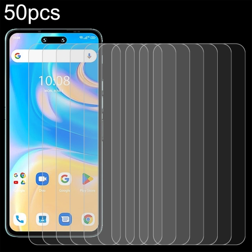 

For UMIDIGI G6 5G 50pcs 0.26mm 9H 2.5D Tempered Glass Film