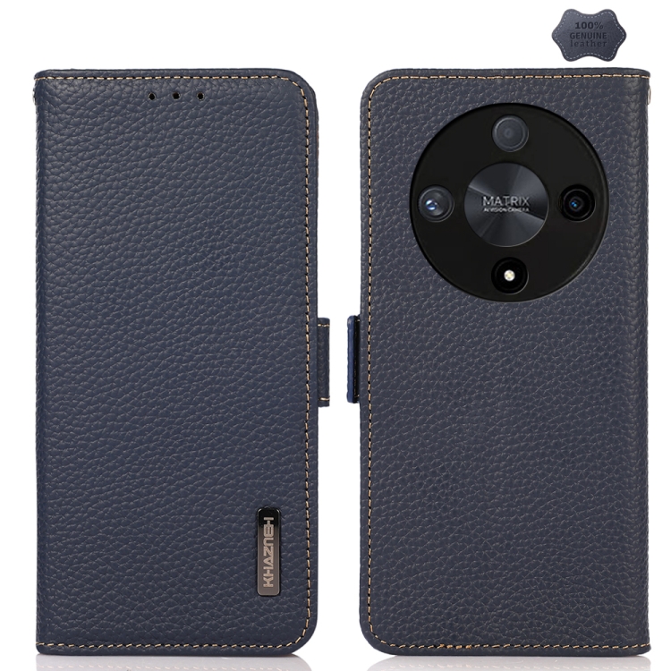 Custodia Flip In Ecopelle Per Honor 50 - Cover Magnetica Con Portafoglio E Supporto - Nero - 3