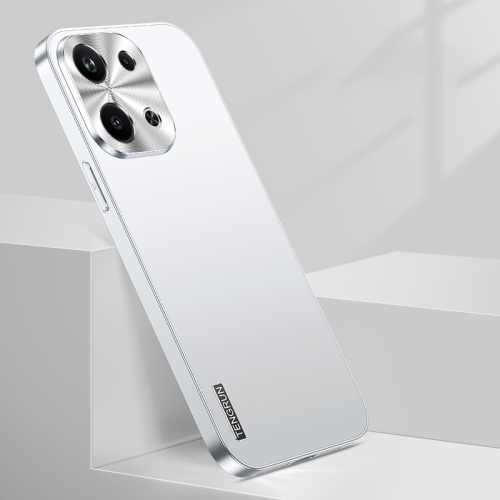 

For OPPO Reno9 Pro+ Streamer Series Micro Frosted Metal Paint PC Phone Case(Silver)