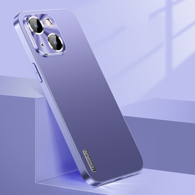 

For iPhone 14 Streamer Series Micro Frosted Metal Paint PC Phone Case(Dark Purple)