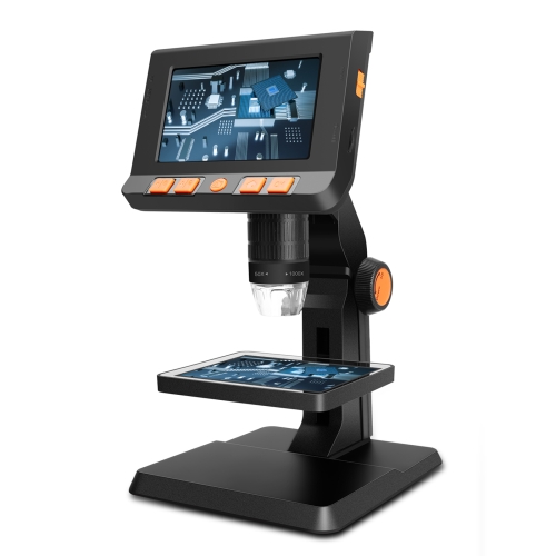 

P110 50X-1000X Desktop Electronic Digital Microscope with 4.3 inch Screen