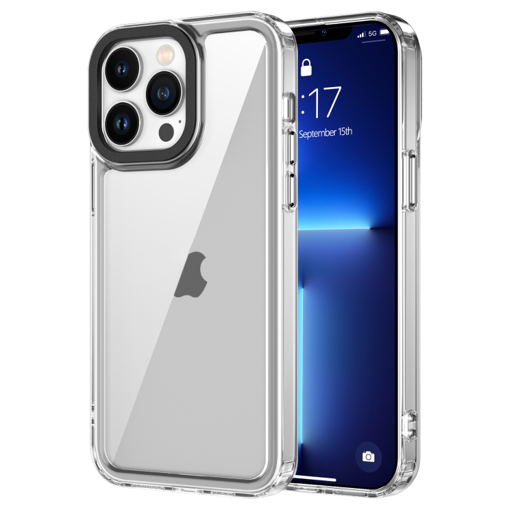 

For iPhone 13 Pro Transparent Acrylic + TPU Shockproof Phone Case(Transparent)