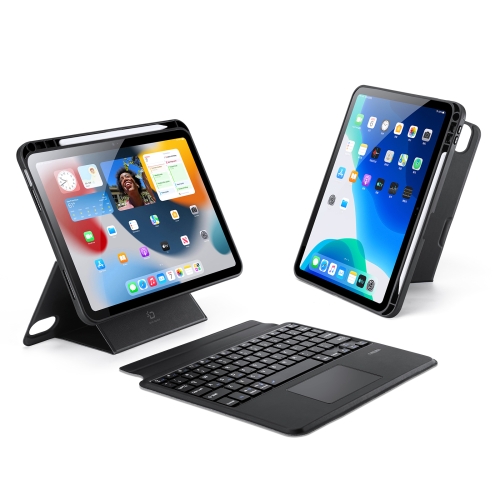 Custodia con tastiera touchpad Dux Ducis per iPad 10.9'' 2022 (decima  generazione) tastiera bluetooth con trackpad nero - ✓