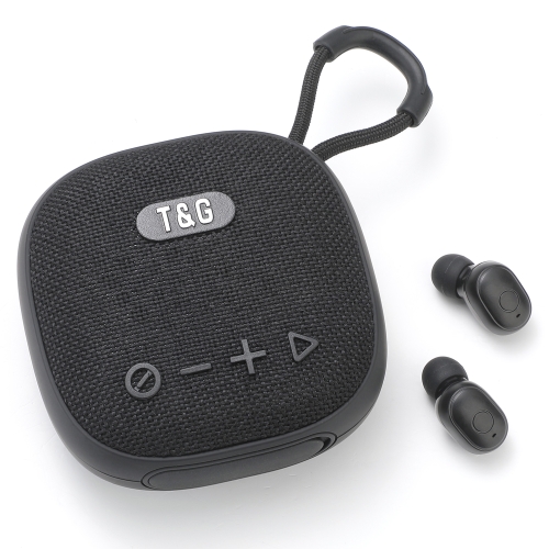 

T&G TG-813 2 in 1 TWS Bluetooth Speaker Earphone with Charging Box(Black)