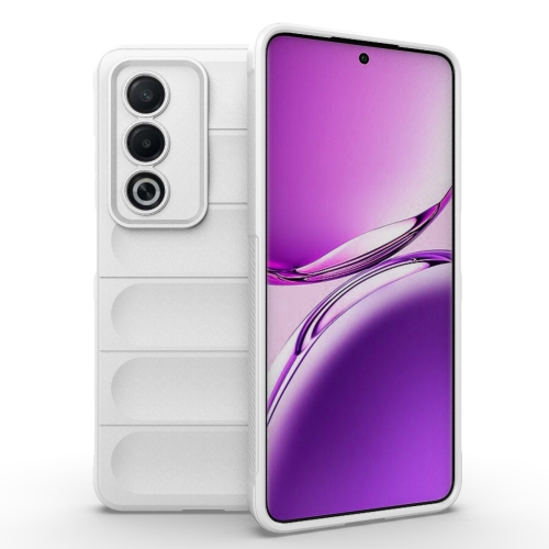 

For OPPO A3 Pro India Magic Shield TPU + Flannel Phone Case(White)