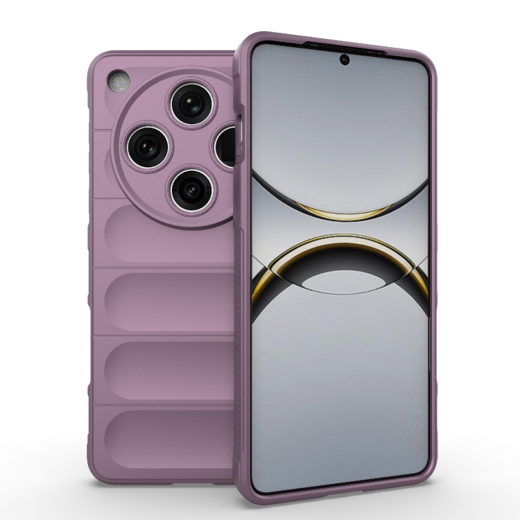 

For OPPO Find X8 Pro 5G Magic Shield TPU + Flannel Phone Case(Purple)