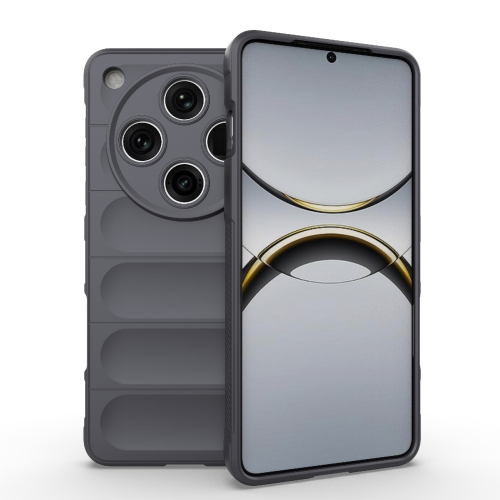 

For OPPO Find X8 Pro 5G Magic Shield TPU + Flannel Phone Case(Dark Grey)