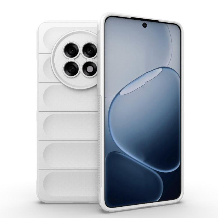 

For OPPO F31 Pro+ 5G India Magic Shield TPU + Flannel Phone Case(White)