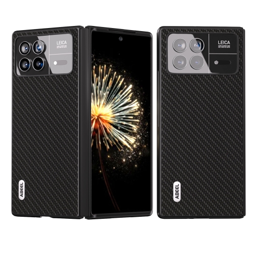 

For Xiaomi Mix Fold 3 ABEEL Carbon Fiber Texture Protective Phone Case(Black)