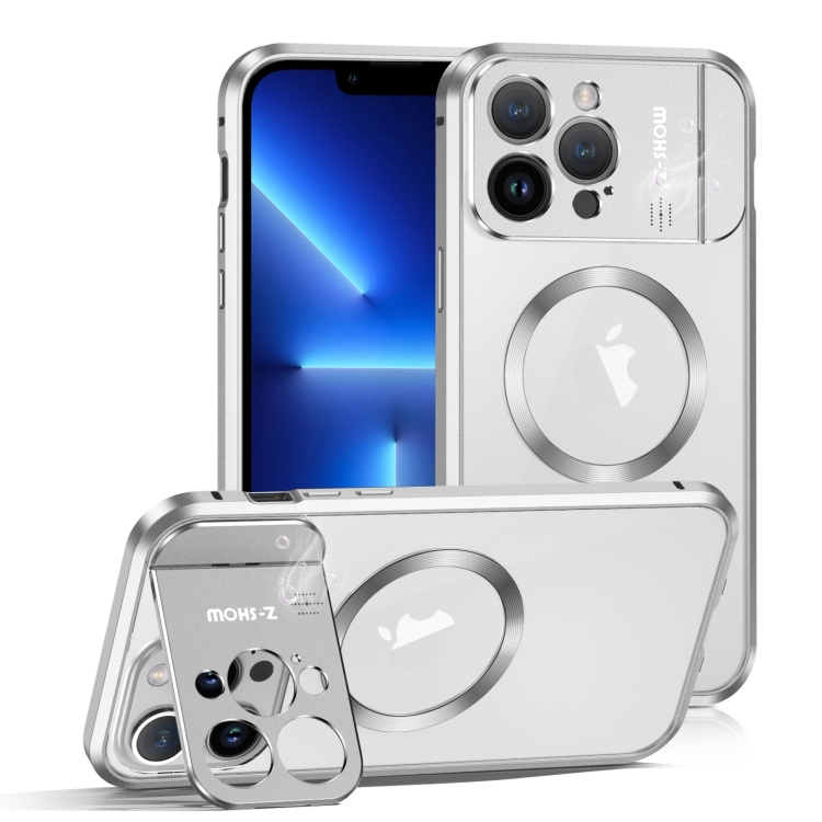 

For iPhone 13 Pro Aromatherapy Holder Single-sided MagSafe Magnetic Phone Case(White)