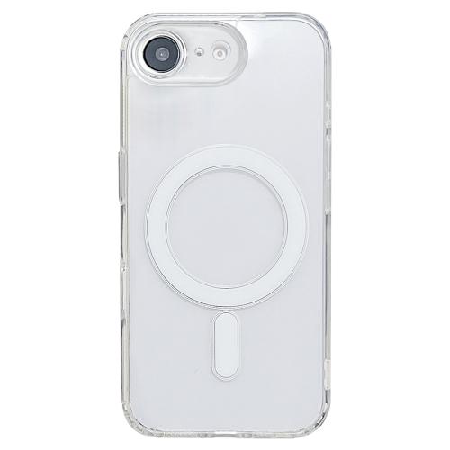 

For iPhone 16e Fine Hole MagSafe Magnetic Clear Acrylic TPU Case(Transparent)