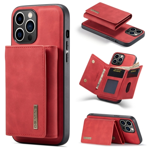 

For iPhone 15 Pro Max DG.MING M1 Series 3-Fold Multi Card Wallet Leather Phone Case(Red)