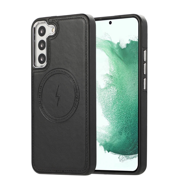 

For Samsung Galaxy S23+ 5G Side Leather Magsafe Phone Case(Black)