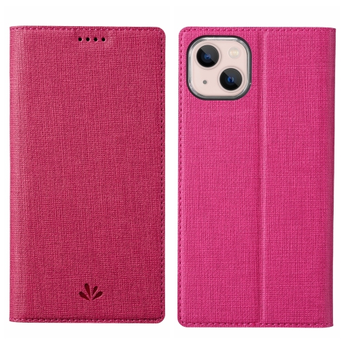 

For iPhone 15 Plus ViLi DMX Series Shockproof TPU + PU Leather Magnetic Attraction Horizontal Flip Case(Rose Red)