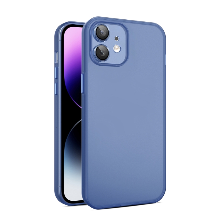 

For iPhone 12 Eagle Eye CD Texture Lens Skin Feel Matte Phone Case(Royal Blue)