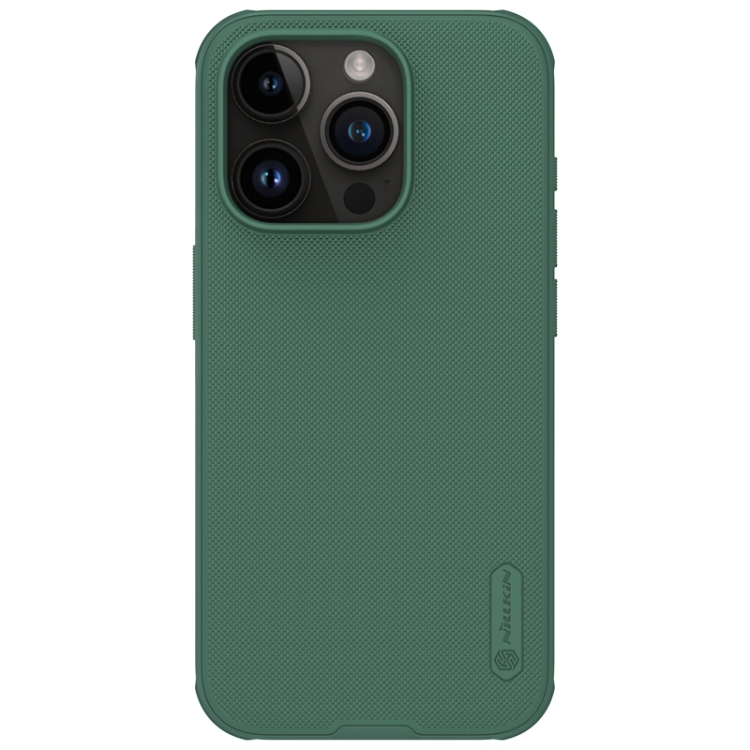 

For iPhone 15 Pro NILLKIN Frosted Shield Pro PC + TPU Phone Case(Green)