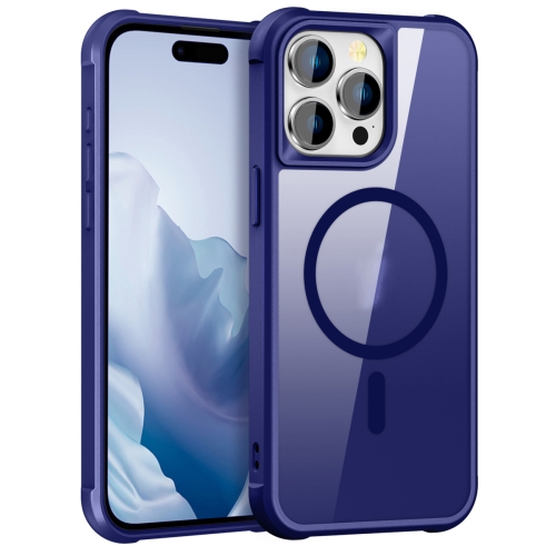 Für iPhone 15 Pro MagSafe Magnetische Handyhülle (Klein Blau)