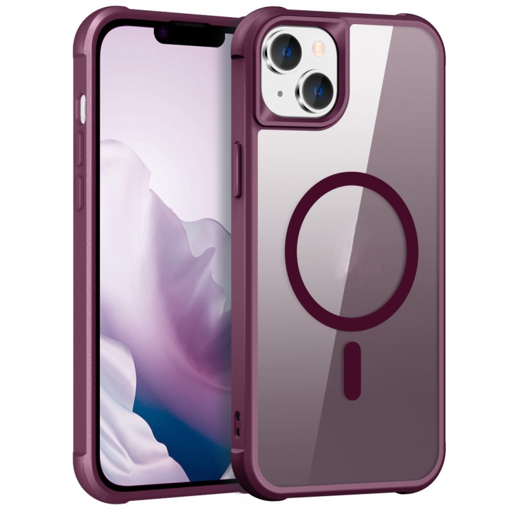 

For iPhone 15 MagSafe Magnetic Phone Case(Wine Red)