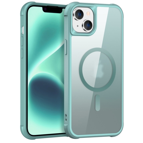 For iPhone 14 Plus MagSafe Magnetic Phone Case(Lake Blue) на iphone 7 plus 8 plus magsafe kruche print дикий леопард противоударный с магнитом