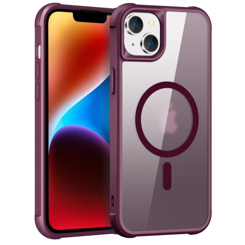For iPhone 14 / 13 MagSafe Magnetic Phone Case(Wine Red) крышка uniq magsafe transforma для iphone 14 экокожа синий