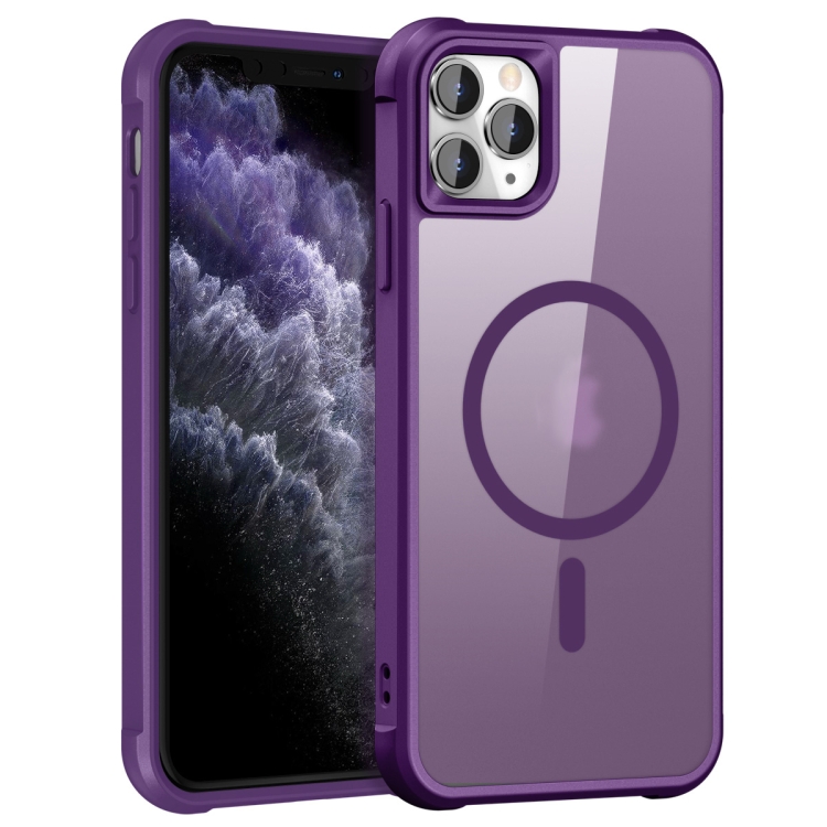 

For iPhone 11 Pro Max MagSafe Magnetic Phone Case(Purple)