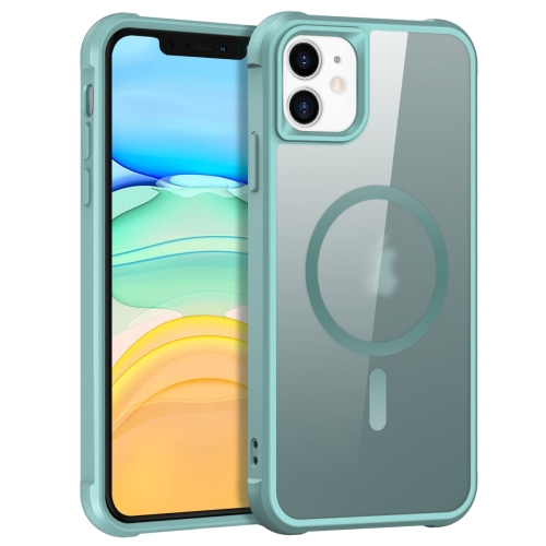 For iPhone 11 MagSafe Magnetic Phone Case(Lake Blue) крышка uniq magsafe transforma для iphone 14 экокожа синий