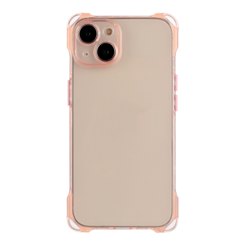 

For iPhone 15 Four-corner Shockproof TPU Phone Case(Pink)
