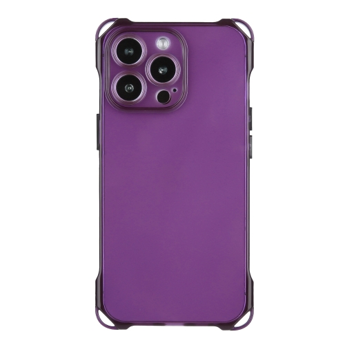 

For iPhone 15 Pro Max Four-corner Shockproof TPU Phone Case(Purple)