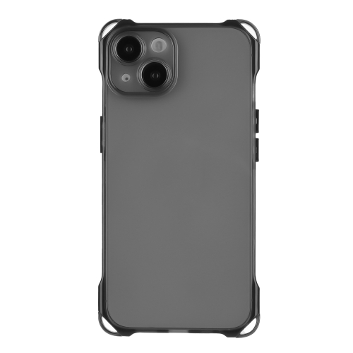 

For iPhone 14 Plus Four-corner Shockproof TPU Phone Case(Black)