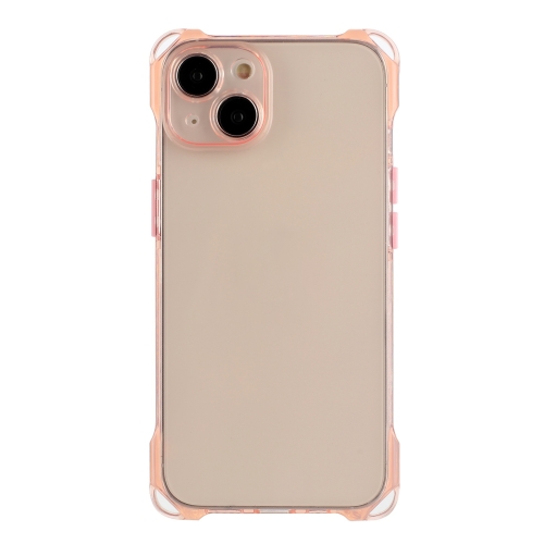 

For iPhone 14 Plus Four-corner Shockproof TPU Phone Case(Pink)