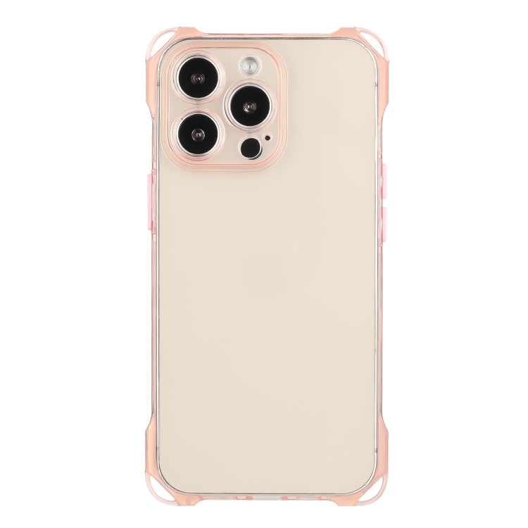 

For iPhone 14 Pro Max Four-corner Shockproof TPU Phone Case(Pink)