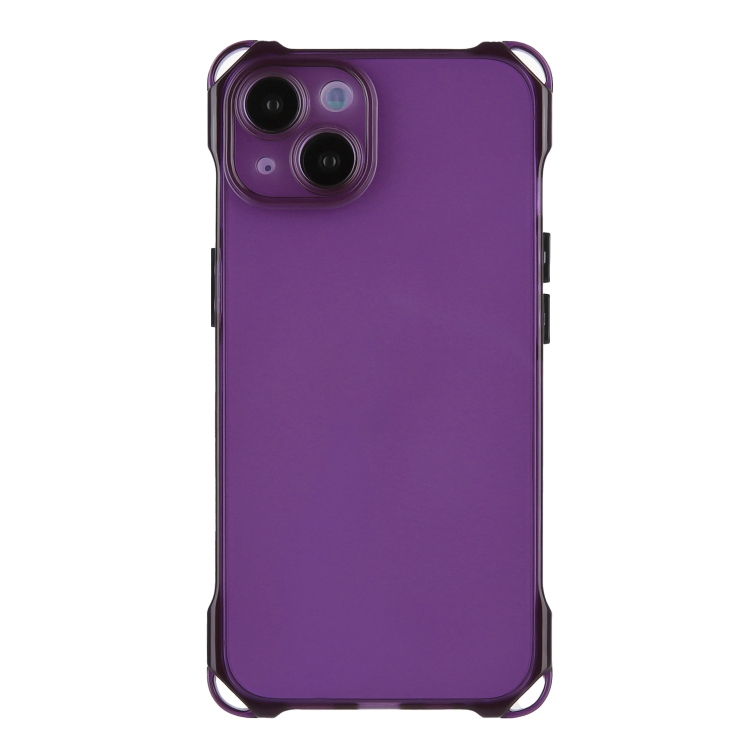 

For iPhone 13 Four-corner Shockproof TPU Phone Case(Purple)