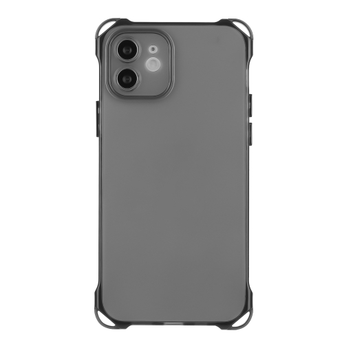 

For iPhone 12 Four-corner Shockproof TPU Phone Case(Black)