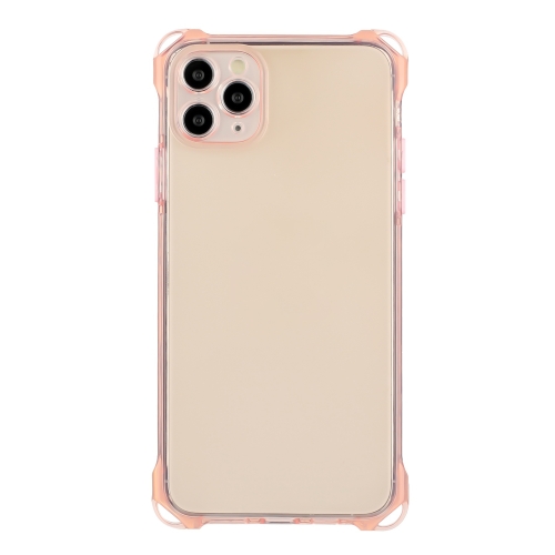 

For iPhone 11 Pro Max Four-corner Shockproof TPU Phone Case(Pink)
